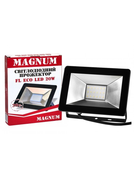 светодиодный прожектор MAGNUM FL ECO LED 20Вт 6500К IP65 - (90008792) светодиодный прожектор MAGNUM FL ECO LED 20Вт 6500К IP65 - (90008792)