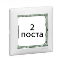 Рамки 2 пост Білий / кристал 774462 Legrand Valena