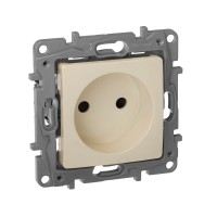 Розетка 2К зі шторками Etika Plus 16 А Слонова кістка 672334 Legrand Etika
