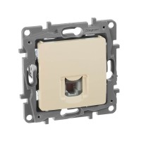 Розетка телефонна RJ11 4 контакту Слонова кістка 672340 Legrand Etika