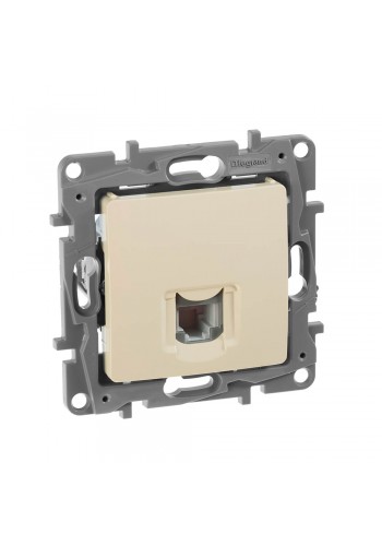 Розетка телефонна RJ11 4 контакту Слонова кістка 672340 Legrand Etika