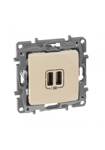 Розетка для зарядки 2хUSB Слонова кістка 672394 Legrand Etika