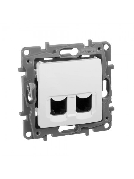 Розетка 2хRJ45 Кат.5е UTP БІЛИЙ 672255 Legrand Etika Розетка 2хRJ45 Кат.5е UTP БІЛИЙ 672255 Legrand Etika