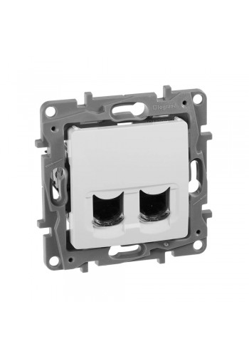 Розетка 2XRJ45 кат. 6 UTP БІЛИЙ 672254 Legrand Etika