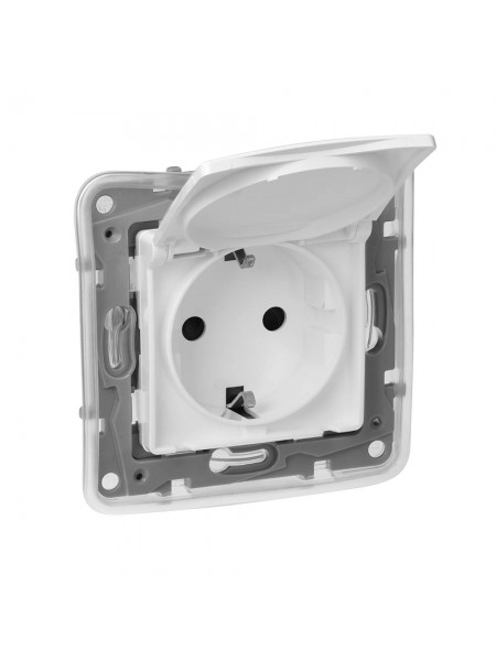 Розетка з кришкою 2К +3 IP44 16 А БІЛИЙ 672232 Legrand Etika Розетка з кришкою 2К +3 IP44 16 А БІЛИЙ 672232 Legrand Etika