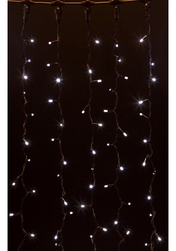 гірлянда зовн DELUX CURTAIN 1520LED 2x7m білий/черн IP44 EN - (90009030)