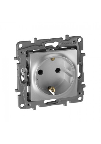Розетка 2К +3 16А АЛЮМИНИЙ 672 421 Legrand Etika