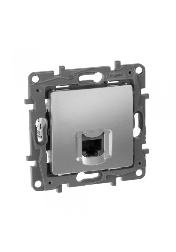 Розетка RJ45 кат. 6 UTP АЛЮМИНИЙ 672453 Legrand Etika