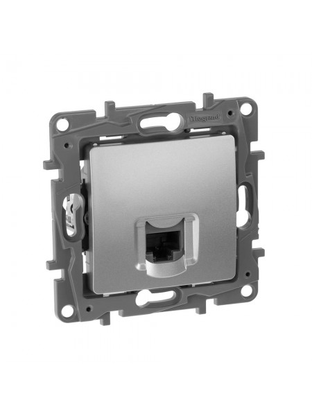 Розетка RJ45 кат. 6 UTP АЛЮМИНИЙ 672453 Legrand Etika Розетка RJ45 кат. 6 UTP АЛЮМИНИЙ 672453 Legrand Etika