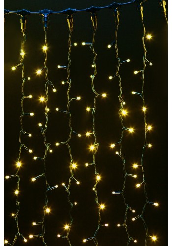 гірлянда зовн DELUX CURTAIN 1520LED 2x7m жовтий/черн IP44 EN - (90009034)