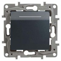 Вимикач картковий для готелів АНТРАЦИТ 672693 Legrand Etika