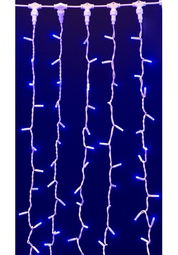 гирлянда внеш DELUX CURTAIN 1520LED 2x7m синий/бел IP44 EN - (90009035)