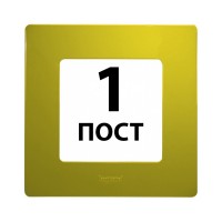 Рамки 1 пост Зелений папороть 672541 Legrand Etika