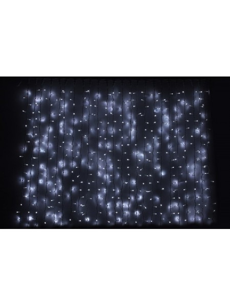 гірлянда зовн DELUX CURTAIN 456LED 2x1.5m білий/біл IP44 EN - (90009043)