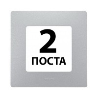 Рамки 2 пости Алюміній 672 552 Legrand Etika