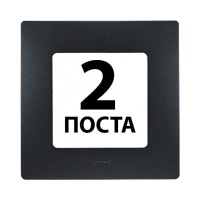 Рамки 2 пости Антрацит +672582 Legrand Etika