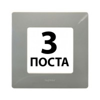 Рамки 3 поста Світла галька 672523 Legrand Etika