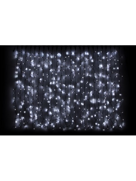 гірлянда зовн DELUX CURTAIN 456LED 2x1.5m білий/черн IP44 EN - (90009046)