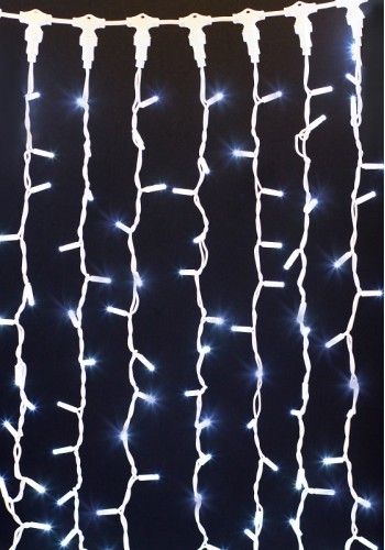 гирлянда внеш DELUX CURTAIN 912LED 2x3m белый/бел IP44 EN - (90009053)