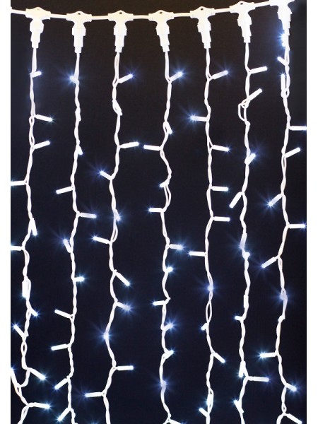 гірлянда зовн DELUX CURTAIN 912LED 2x3m білий/біл IP44 EN - (90009053)