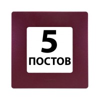 Рамки 5 поста Сливовий 672565 Legrand Etika