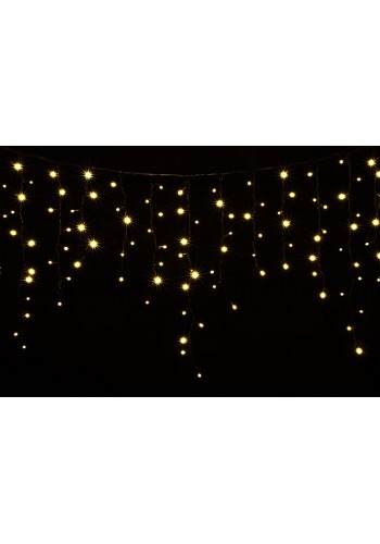 гирлянда внеш DELUX ICICLE 120LED 2x0.9m желт/черн IP44 EN - (90009067)