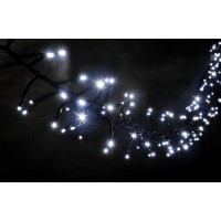 Magic string light (магічна стрічка) Flicker / Flash  (мерехтіння, флеш)  чорний кабель - 240 LED 5м - холодний білий