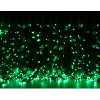 Curtain (штора) чорний кабель - 288 LED 1,5х1м - зелений