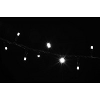 гирлянда внеш DELUX STRING 200LED 10m белый/черн IP44 EN - (90009095)