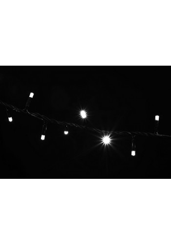 гірлянда зовн DELUX STRING 200LED 10m білий/черн IP44 EN - (90009095)