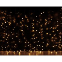 Curtain (штора) білий кабель - 912 LED 2х3м - теплий білий