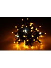 String light (ланцюг, пряма) Flicker / Flash (мерехтіння, флеш білого кольору) чорний кабель - 100 LED 10м - жовтий