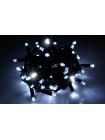 String light (ланцюг, пряма) Flicker / Flash (мерехтіння, флеш білого кольору) чорний кабель - 200 LED 10м - холодний білий