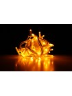 String light (ланцюг, пряма) Static (статичний, без мигання) білий кабель - 200 LED 10м - жовтий