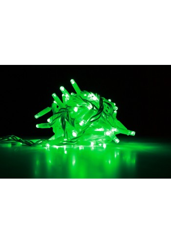String light (ланцюг, пряма) Static (статичний, без мигання) білий кабель - 200 LED 10м - зелений