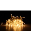 String light (ланцюг, пряма) Static (статичний, без мигання) білий кабель - 200 LED 10м - теплий білий