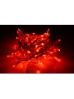String light (ланцюг, пряма) Static (статичний, без мигання) білий кабель - 200 LED 10м - червоний