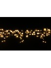 Icicle (бахрома) All Flicker, Flash (повне мерехтіння) чорний кабель - 90 LED 2.0х0.5м - теплий білий (зефір)