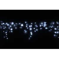 Icicle (бахрома) All Flicker, Flash (повне мерехтіння)  чорний кабель - 90 LED 2.0х0.5м - холодний білий