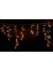 Icicle (бахрома) Flicker / Flash (мерехтіння, флеш білого кольору) білий кабель - 90 LED 2.0х0.5м - жовтий
