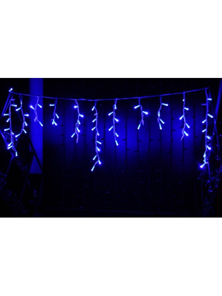 Icicle (бахрома) Flicker / Flash (мерехтіння, флеш) білий кабель - 90 LED 2.0х0.5м - синій