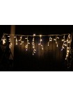 Icicle (бахрома) Flicker / Flash (мерехтіння, флеш білого кольору) білий кабель - 90 LED 2.0х0.5м - теплий білий (зефір)