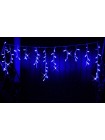 Icicle (бахрома) Flicker / Flash (мерехтіння, флеш білого кольору) білий кабель - 120 LED 2.0х0.9м - синій