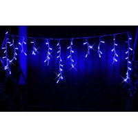 Icicle (бахрома) Flicker / Flash (мерехтіння, флеш) білий кабель - 120 LED 2.0х0.9м - синій