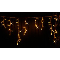 Icicle (бахрома) Flicker / Flash (мерехтіння, флеш) білий кабель - 120 LED 2.0х0.9м - теплий білий (зефір)