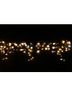 Icicle (бахрома) Flicker / Flash (мерехтіння, флеш білого кольору) чорний кабель - 120 LED 2.0х0.9м - теплий білий (зефір)