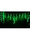Icicle (бахрома) Static (статичний, без мигання) білий кабель - 120 LED 2.0х0.9м - зелений