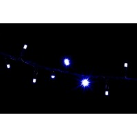 гирлянда внеш DELUX STRING 200LED 10m синий/черн IP44 EN - (90009104)