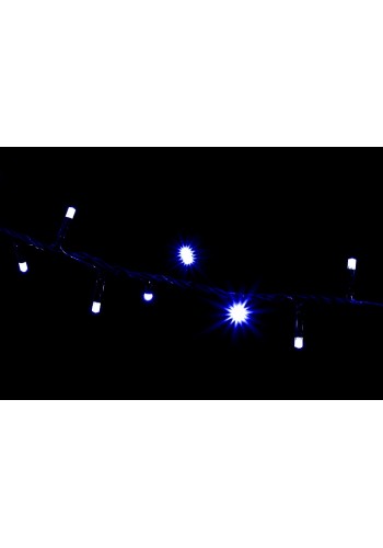 гірлянда зовн DELUX STRING 200LED 10m синій/черн IP44 EN - (90009104)