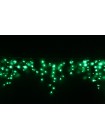 Icicle (бахрома) Static (статичний, без мигання) чорний кабель - 120 LED 2.0х0.9м - зелений